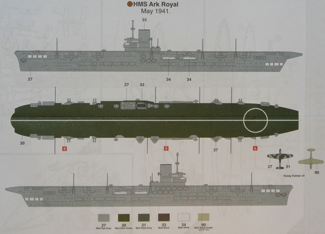 Bemalungsanleitung der HMS Ark Royal