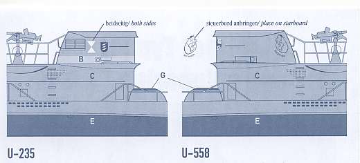 U.L.A.D. - Decalsatz für Revell U-Boot VII-C