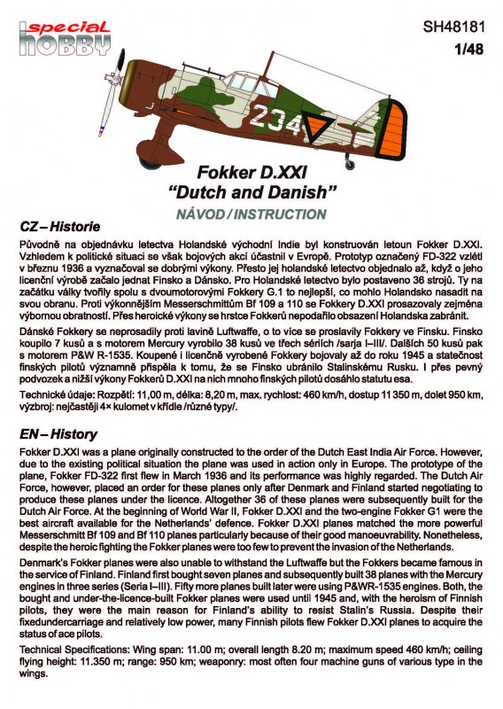 Fokker D.21 "Dutch & Danish"