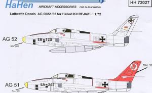 Luftwaffe Decals AG 50/51/52 RF-84F