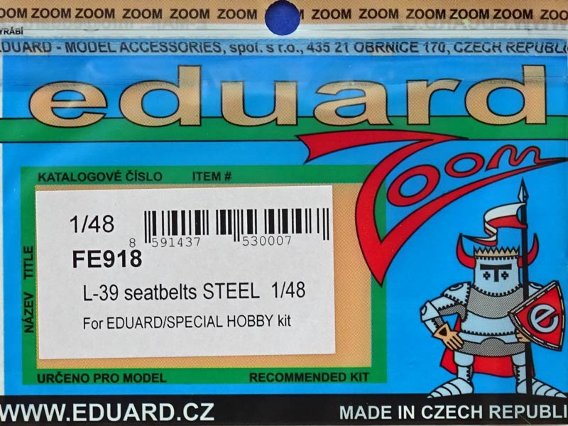 Eduard Ätzteile - L-39 Seatbelts Steel