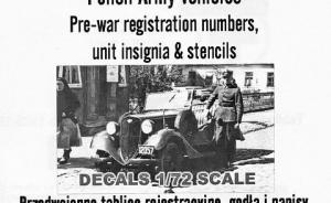 Polish Army vehicles Pre-war registration number...