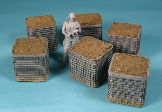 Pro Art Models - Sandbag Armored Wall 01