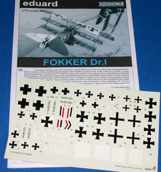 Eduard Bausätze - Fokker Dr.I