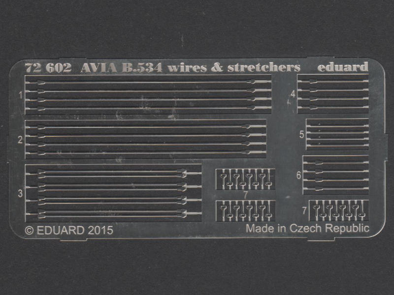 Eduard Ätzteile - Avia B.534 wires & stretchers
