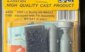2000 lb Bomb AN-M66A2 equipped with Fin Assembly M116A1