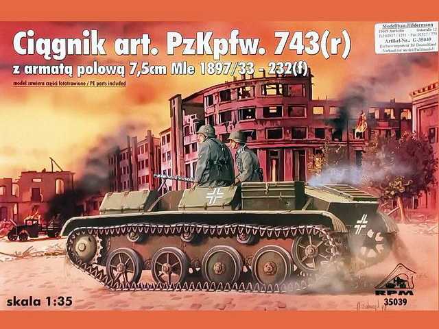 RPM - Artillery tractor PzKpfw. 743(r) with  Field gun...