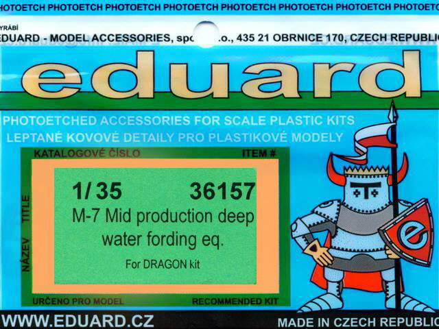 Eduard Ätzteile - M-7 (Mid production deep water fording eq.)