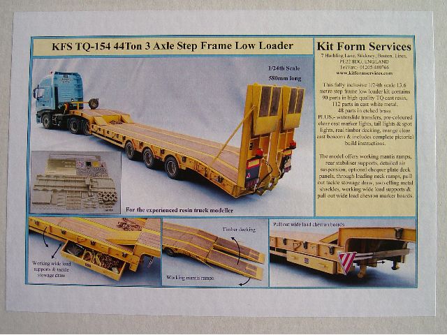 Kit Form Services - 44 Ton 3 Axle Step Frame Low Loader