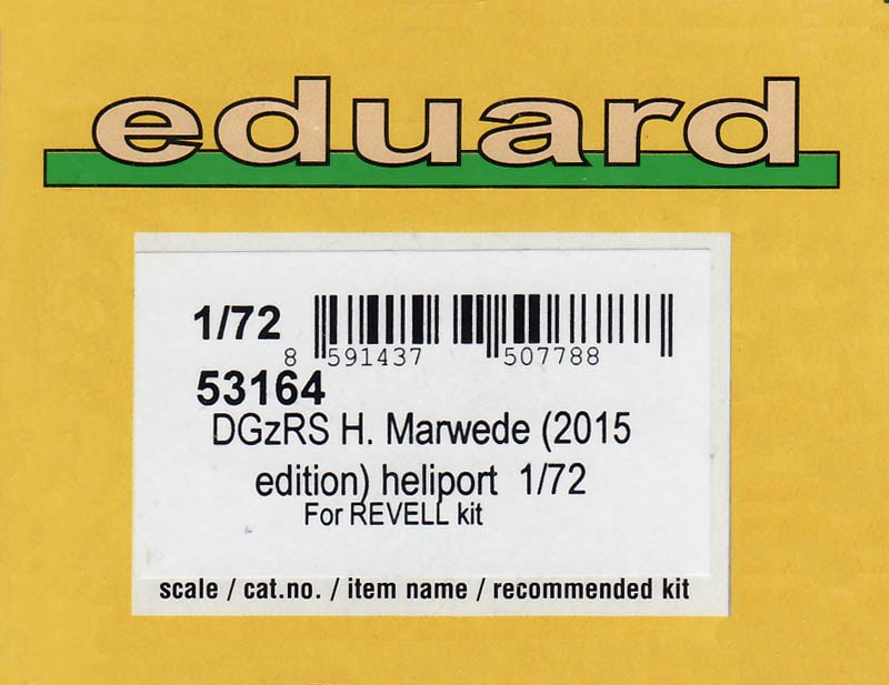 Eduard Ätzteile - DGzRS H. Marwede (2015 Edition) Heliport