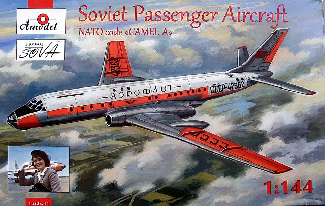 Amodel - Soviet Passenger Aircraft Tupolew Tu-104A Nato Code Camel-A