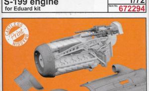 Detailset: S-199 engine PRINT 1/72