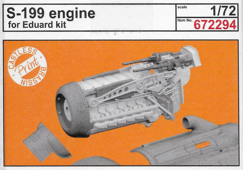 Eduard Brassin - S-199 engine PRINT 1/72