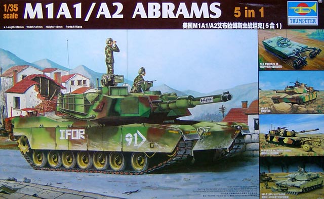 Trumpeter - M1A1/A2 Abrams 5in1