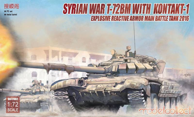 Modelcollect - Syrian War T-72BM with Kontakt-1 explosive reactive armor
