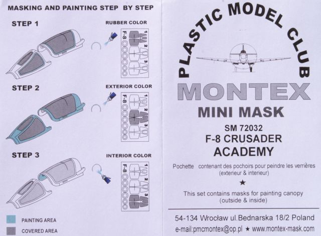 Montex - Mini Mask F-8 Crusader