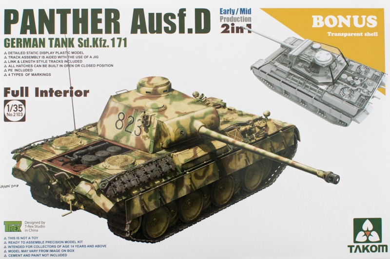 Takom - Panther Ausf.D Early/Mid Production 2in1