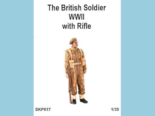 SKPmodel - The British Soldier WWII with Rifle