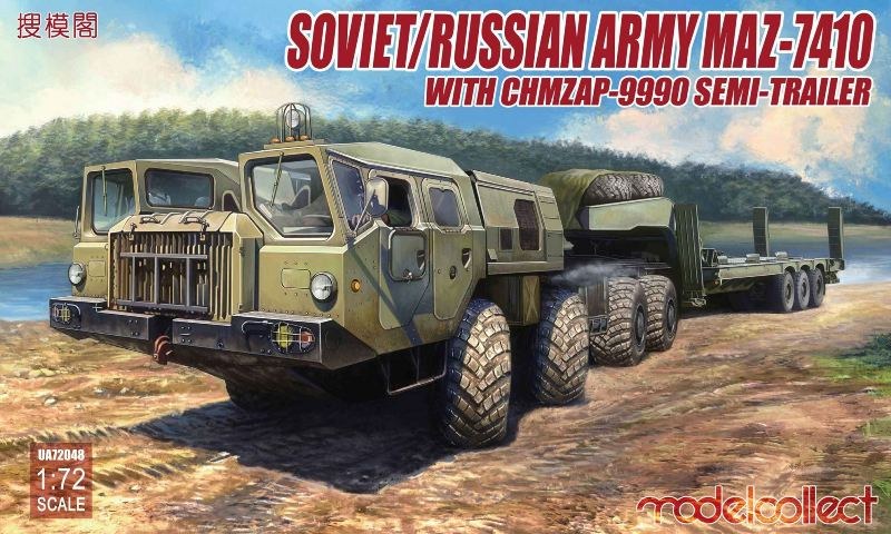 Modelcollect - Soviet/Russian Army MAZ-7410 with ChMZAP-9990 semi-trailer