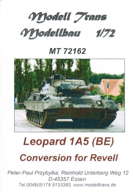 Modelltrans - Leopard 1A5 (BE)