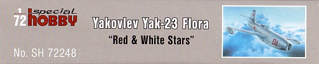 Special Hobby - Yakovlev Yak-23 Flora "Red & White Stars"