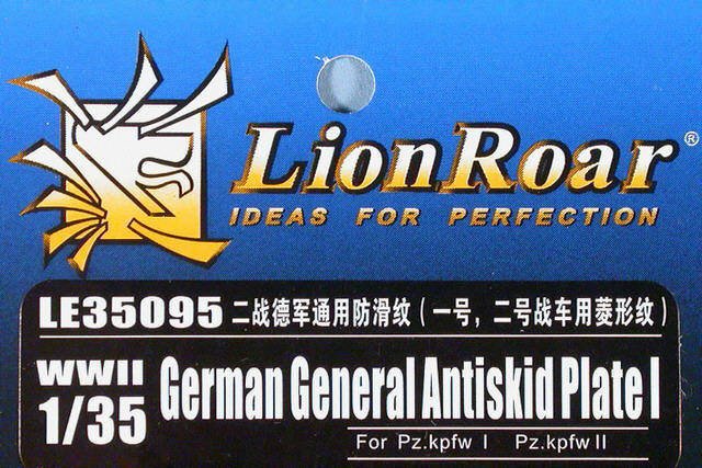 Lion Roar - WWII German General Antiskid Plate I [Pz.Kpfw. I & II]