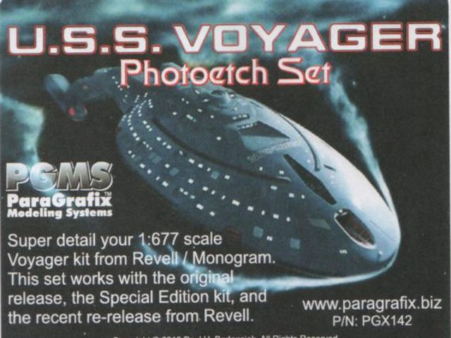 ParaGrafix Modeling Systems - U.S.S. Voyager Photoetch Set