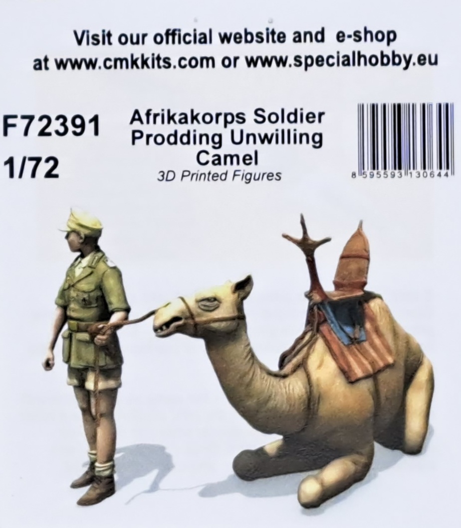 CMK - Afrikakorps Soldier Prodding Unwilling Camel
