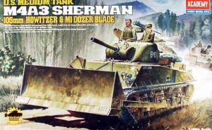 Detailset: U.S. M4A3 SHERMAN 105mm Howitzer & M1 Dozer Blade