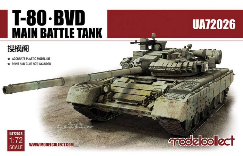 Modelcollect - T-80 BVD Main Battle Tank