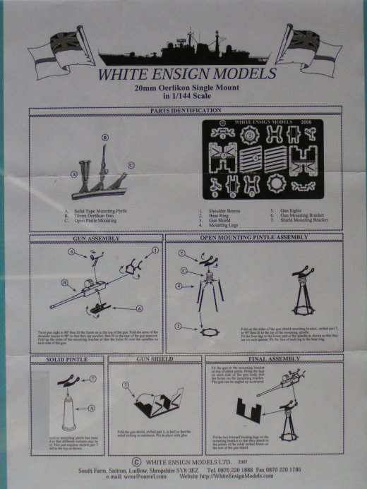 White Ensign Models - USN 20mm Oerlikon