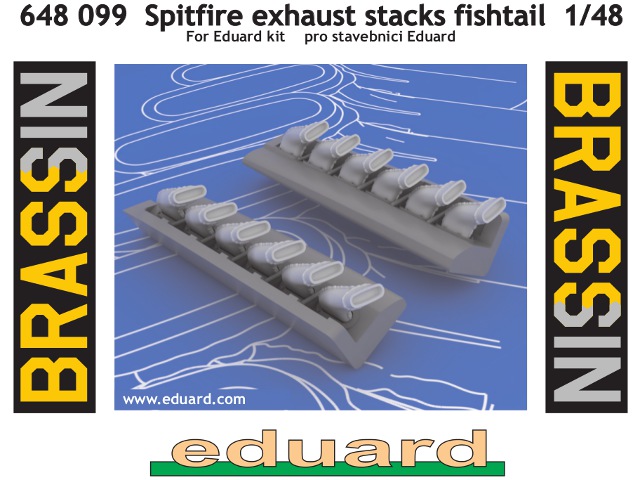 Eduard Brassin - Spitfire exhaust stacks fishtail