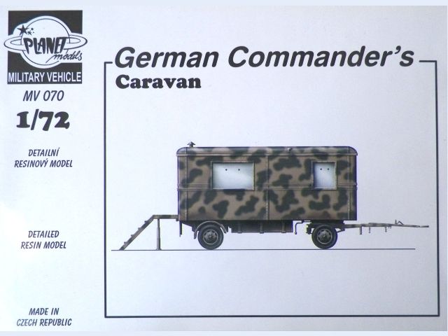 Planet Models - German Commander's Caravan