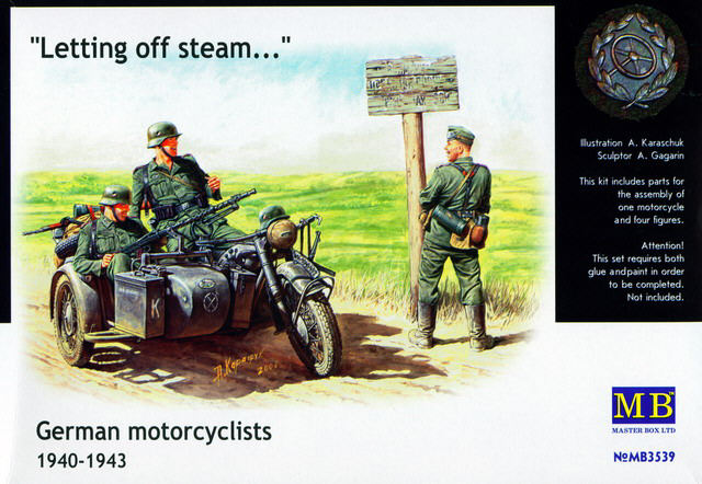 Master Box LTD - German motorcyclists 1940-1943