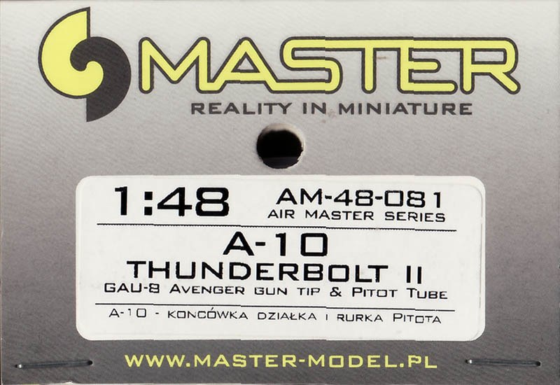 MASTER - GAU-8 Avenger Gun Tip & Pitot Tube