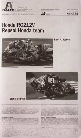 Italeri - Honda RC212V "Repsol Honda Team"