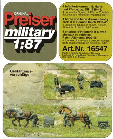Preiser - Infanteriekarren