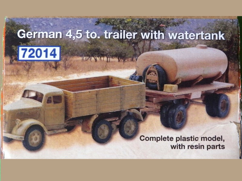 Schatton Modellbau - German 4,5to. Trailer with Watertank