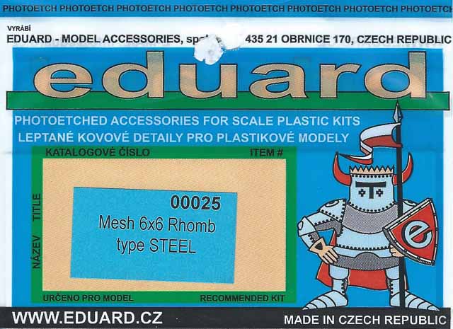 Eduard - Mesh 6x6 Rhomb type steel