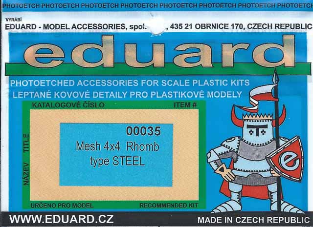Eduard - Mesh 4x4 Rhomb type steel