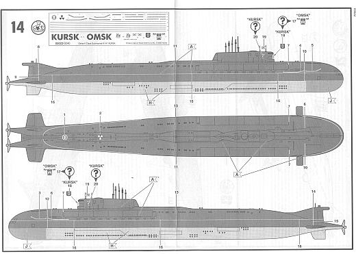 Revell - OSCAR-II class submarine K-141 "Kursk"