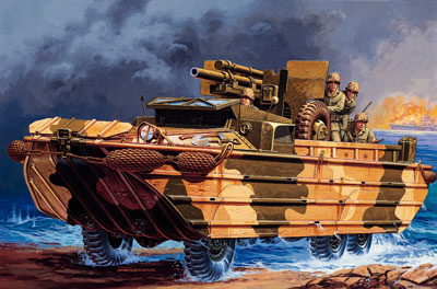 Italeri - DUKW with 105 mm Howitzer