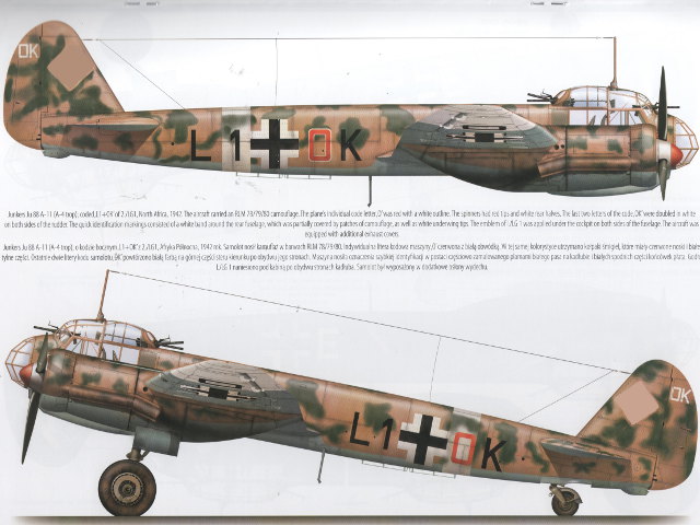 Ju 88 A-11 (A-4 trop), L1+OK, 2./LG 1, Nordafrika