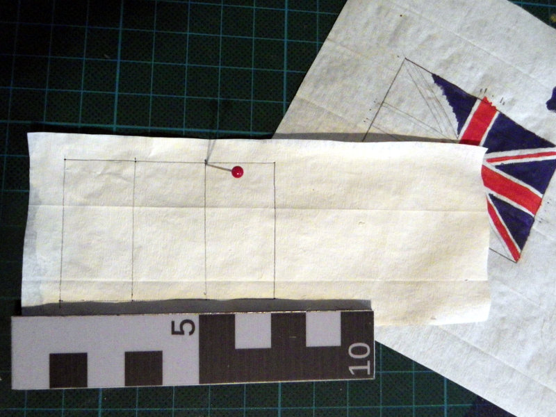 Flaggen für Schiffsmodelle aus Papier