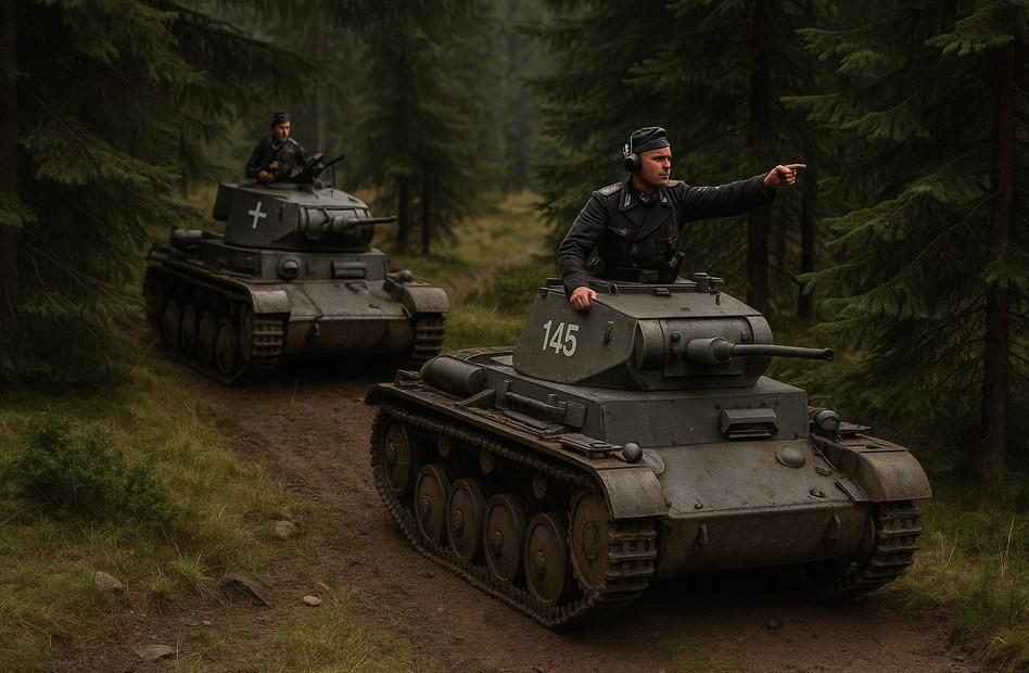 Trotz Vorlage: beim Panzer II kam die KI an ihre Grenzen. 